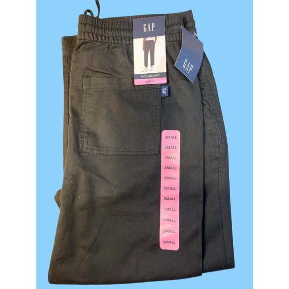Gap Black Women's Pull-On Pants With Elastic Waistband & Back Pocket Small - Picture 1 of 1